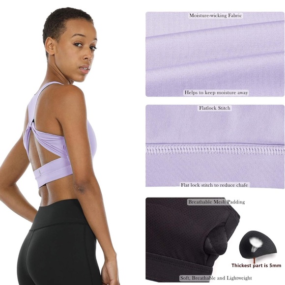 Purple sports bra - Picture 2 of 7